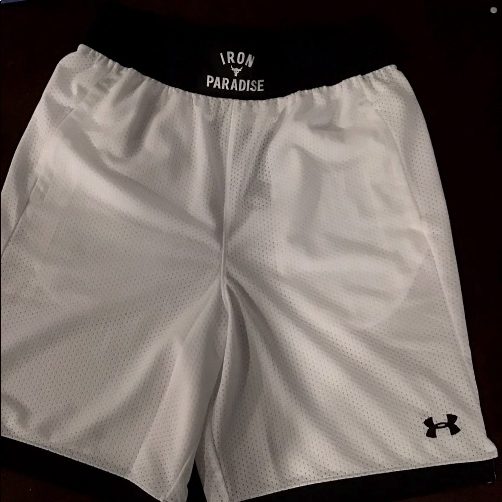 UNDER ARMOUR X PROJECT ROCK MESH BOXING SHORTS